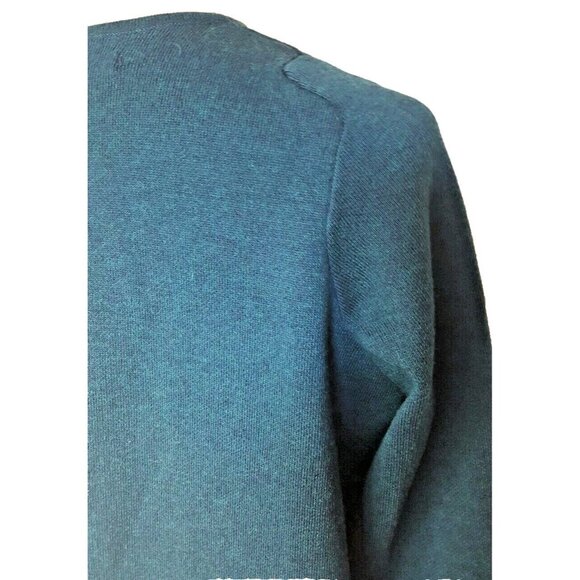 Catherine Malandrino teal boxy sweater cardigan blazer jacket XL - Picture 11 of 12